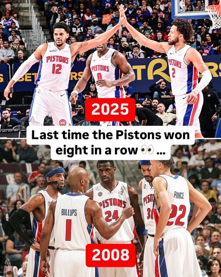 有點(diǎn)久遠(yuǎn)了！活塞上次8連勝首發(fā)：比盧普斯/面具俠/怒吼天尊在列