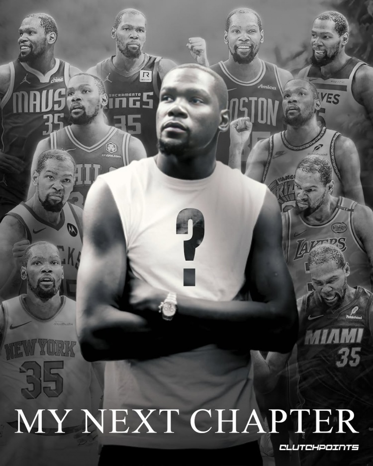 哪個(gè)更搭？美媒已經(jīng)為杜蘭特下家P好圖了 湖凱狼鹿熊在列