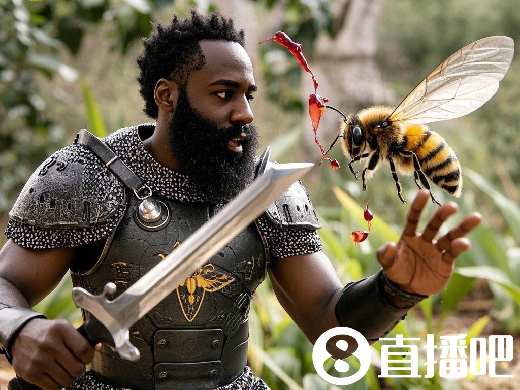 【AI繪圖】輕松三節(jié)打卡！哈登匕首一揮 小蜜蜂瞬間墜落~