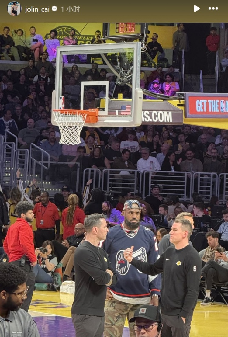 蔡依林現(xiàn)場觀戰(zhàn)掘金湖人 曬照詹姆斯、東契奇和約基奇